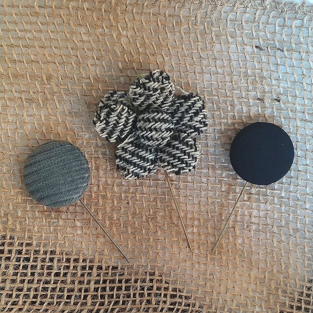Vintage Women's Cloth Stick Pins